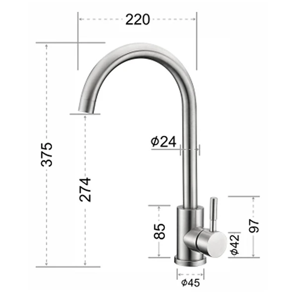 stainless steel kitchen faucet stainless steel kitchen faucet
