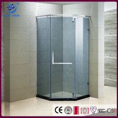 Безкаркасний діамантовий кутовий кутовий шарнірний корпус з душем з обладнанням з нержавіючої сталі, побудованою на замовлення (KK3527)