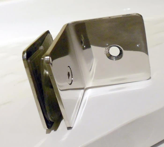 Pentagonal Pivot Frameless Shower Stall